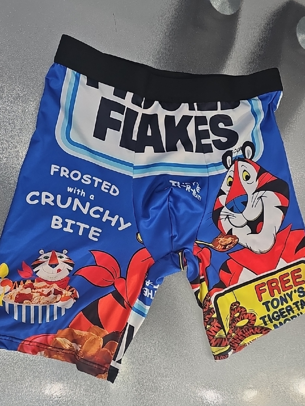 Tony the Tiger Blue Kids' Swim Trunks with Cereal Graphic Large